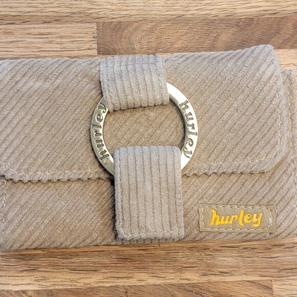 Hurley Tan Corduroy Trifold Wallet - Picture 2 of 15